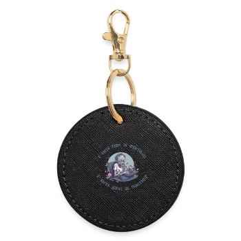 I'm not a zombie, I'm a gamer - Round Keyring - black - Front