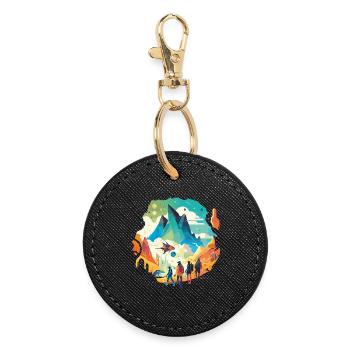 Journey to the center of the Earth - Round Keyring - black - Front