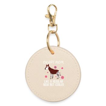 Okapi wilderness adventure - Round Keyring - oyster - Front