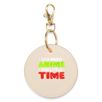 Anime Cartoon Comic Statement Manga Japan - Round Keyring - oyster - Front