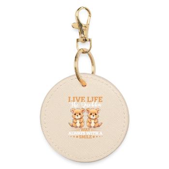 La vie de Quokka - Porte-clés rond - huître - Devant
