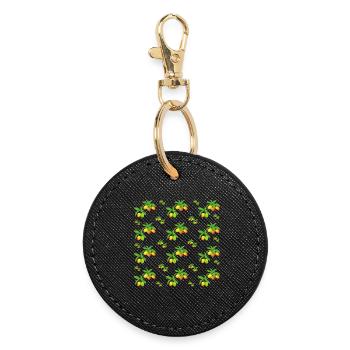 Mangue délicieuse - Patron - Porte-clés rond - noir - Devant
