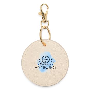 Hamburg Heimathafen- Ankermotiv - Runder Schlüsselanhänger - Auster - Vorne