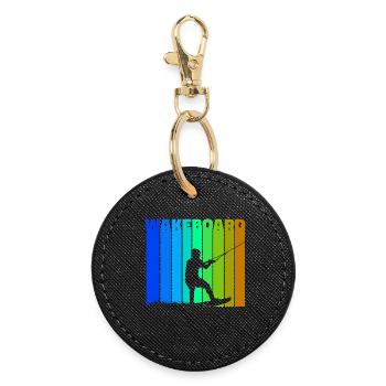 Wakeboard Dire Kitesurfer Surf Sports nautiques - Porte-clés rond - noir - Devant