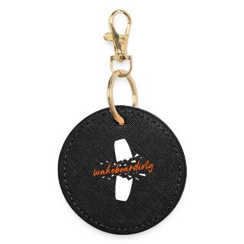 Sports nautiques Wakesurf Planche de surf Wakeboard Dicton - Porte-clés rond - noir - Devant