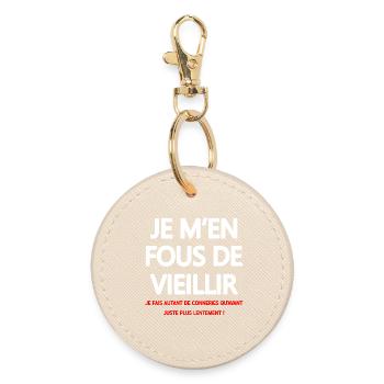 T shirt Humour Vintage Jeunesse - Porte-clés rond - huître - Devant