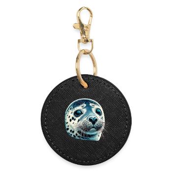 Seal - Round Keyring - black - Front