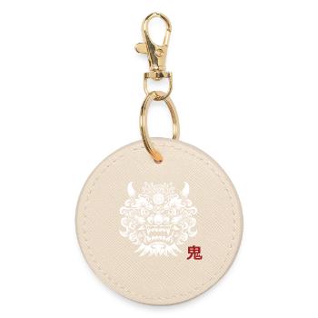 Oni, démon Japonais - Porte-clés rond - huître - Devant