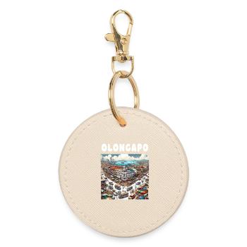 Olongapo City Philippines Vacation Travel - Round Keyring - oyster - Front