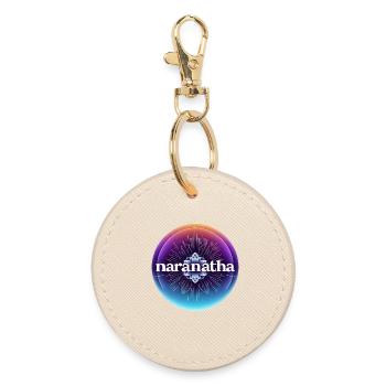 Christ Is Coming Soon - Round Keyring - oyster - Front