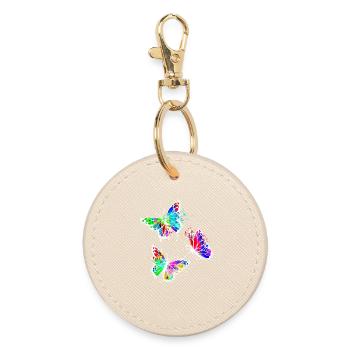 Art, Street Art, Graffiti, Papillon - Porte-clés rond - huître - Devant