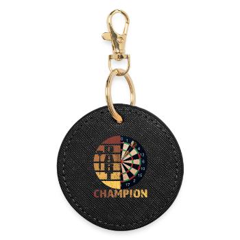 Dart Champion - Runder Schlüsselanhänger - Schwarz - Vorne