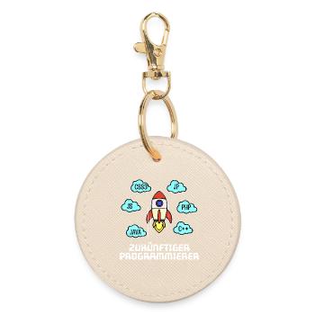 Css Coden Developer Statement C++ Php Java Debug - Round Keyring - oyster - Front