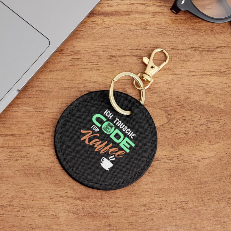 Code Developer Statement Programmer Computer Round Keyring