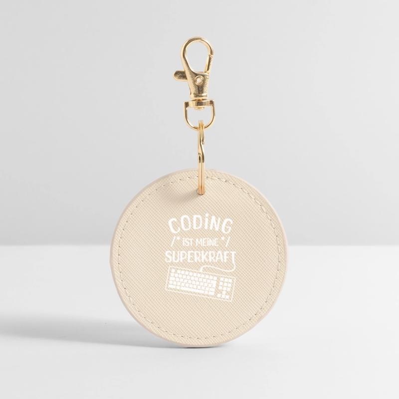 Code Skripting Statement Computerfreak Developer Runder Schlüsselanhänger
