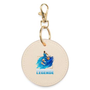 Basketball Legende - Runder Schlüsselanhänger - Auster - Vorne