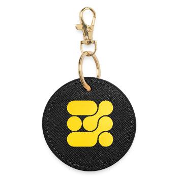 OCHOOO - Yellow - Round Keyring - black - Front