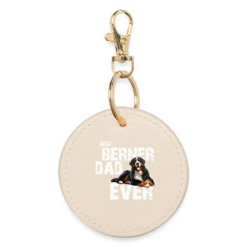 Bernese mountain dog - Round Keyring - oyster - Front