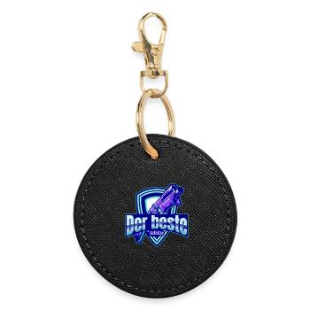 The best shooter - Round Keyring - black - Front