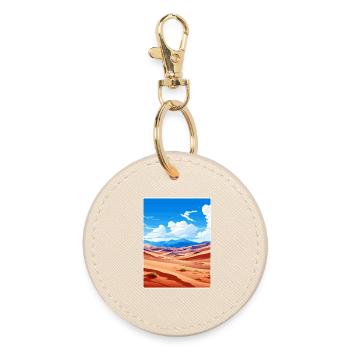 Parc national des Great Sand Dunes, Colorado Travel, WPA - Porte-clés rond - huître - Devant