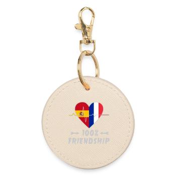 L'Espagne et la France : une amitié à 100 % - Porte-clés rond - huître - Devant