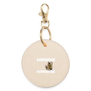 Devoirs du Labrador - Porte-clés rond - huître - Devant