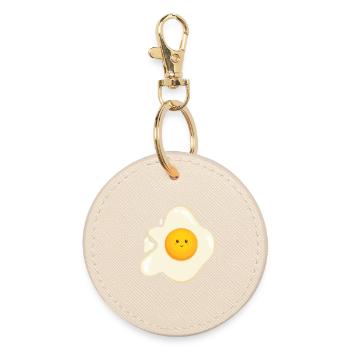 Sweet fried egg - Round Keyring - oyster - Front