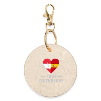 L'Autriche et l'Espagne 100% amitié - Porte-clés rond - huître - Devant