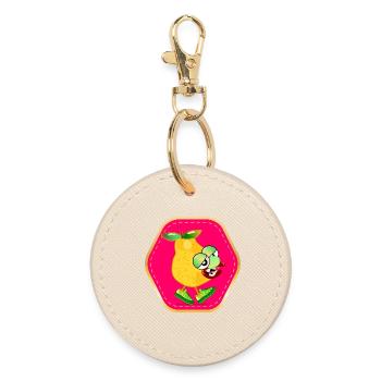 HOBBY JOGGING RUNNING PEAR - Round Keyring - oyster - Front