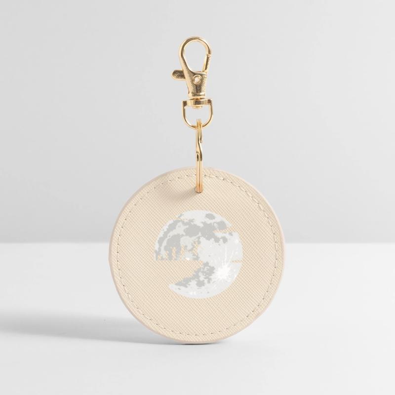 Moon Evolution Celebration Round Keyring