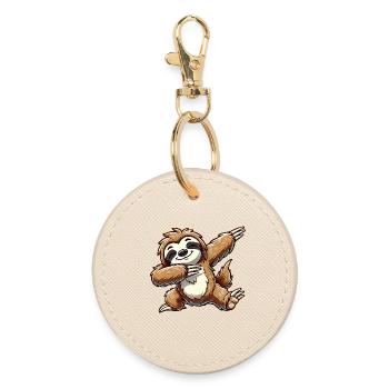 Dabbing Sloth Dab Dancing Idée cadeau - Porte-clés rond - huître - Devant