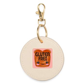 GLUTENUNVERTRÄGLICHKEIT GLUTENFREI ZÖLIAKIE - Runder Schlüsselanhänger - Auster - Vorne