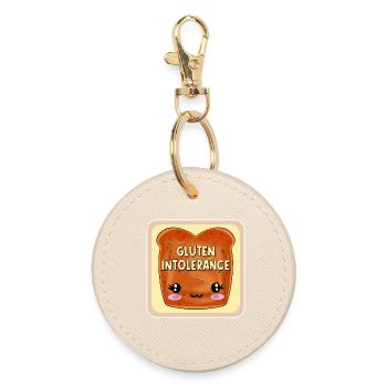 GLUTEN INTOLERANCE CELIAC DISEASE - Round Keyring - oyster - Front