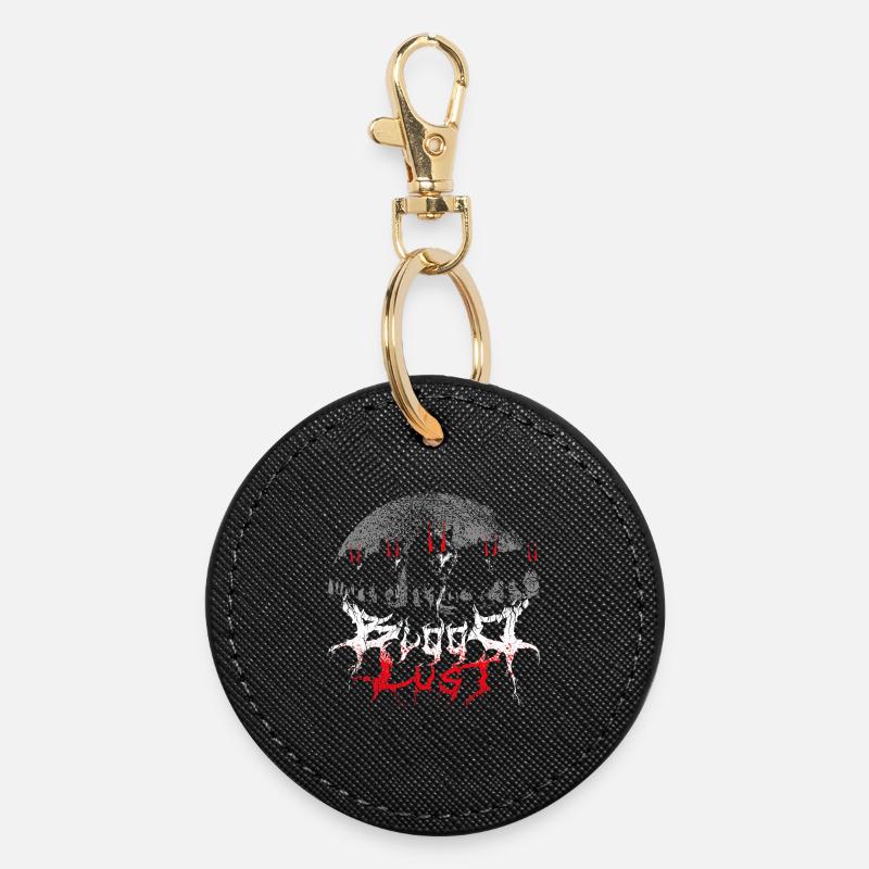 Bloodlust Wolf Pack - Round Keyring - black