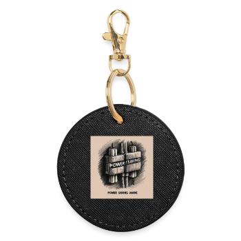 Sleep - Round Keyring - black - Front
