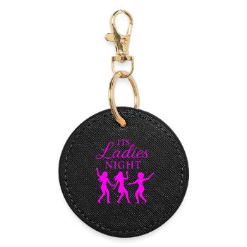 It’s Ladies Night - Enterrement de vie de jeune fille - Porte-clés rond - noir - Devant