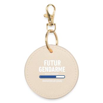 Future gendarme - Round Keyring - oyster - Front