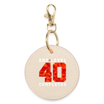 40e anniversaire de mariage - Porte-clés rond - huître - Devant