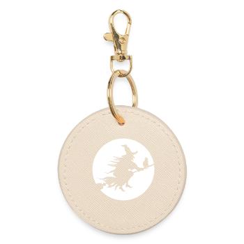 Sorcière Halloween - Porte-clés rond - huître - Devant