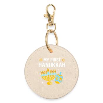 Hanoukka Hanoukka Hanoukka - Porte-clés rond - huître - Devant