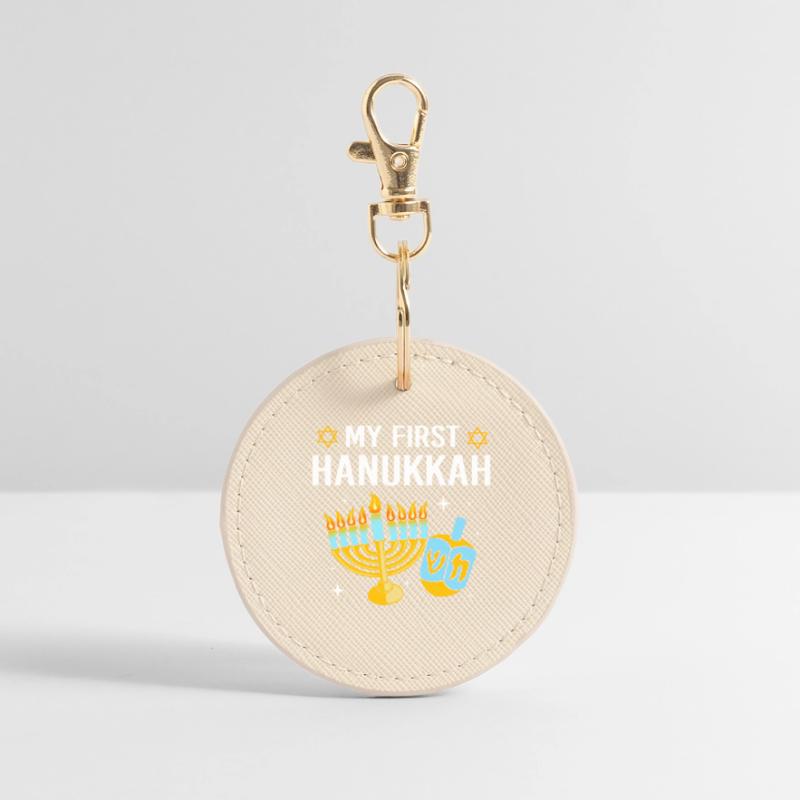 Hanoukka Hanoukka Hanoukka Porte-clés rond