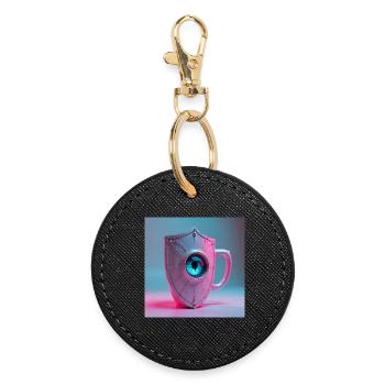 Roman Heat Shield - Round Keyring - black - Front