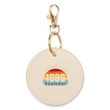 Legendary since 1985 – Born in 1985 - Round Keyring - oyster - Front