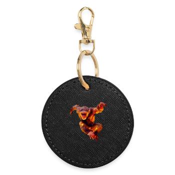 Polygone Orang-outan Sprinter - Porte-clés rond - noir - Devant