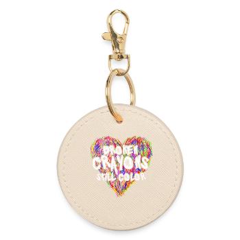 Broken Crayons Still Color Mental Health Awareness - Round Keyring - oyster - Front