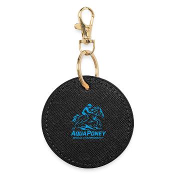 AquaPony World Championship - Round Keyring - black - Front