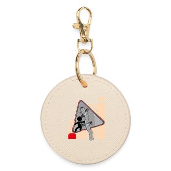 SIGNAL - Round Keyring - oyster - Front