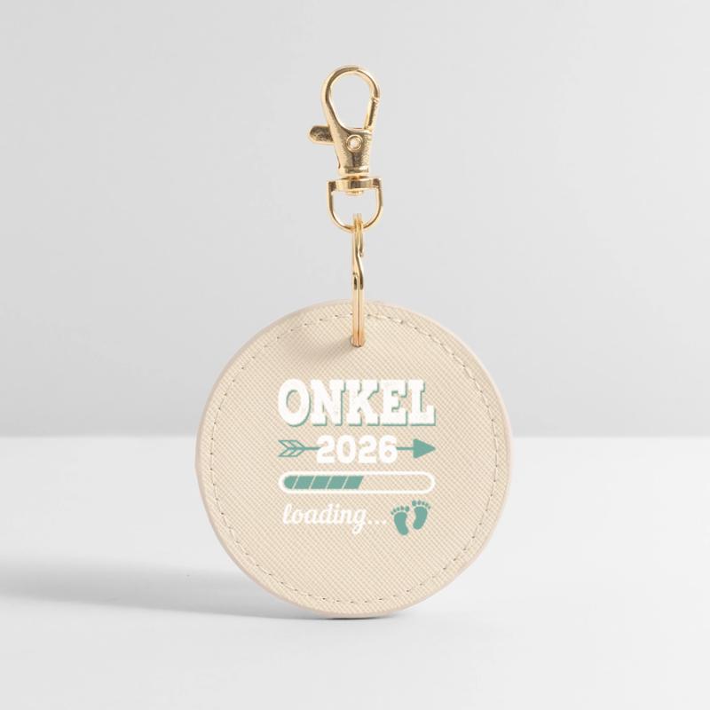 Onkel 2026 Loading Werdender Onkel Geschenkidee Runder Schlüsselanhänger