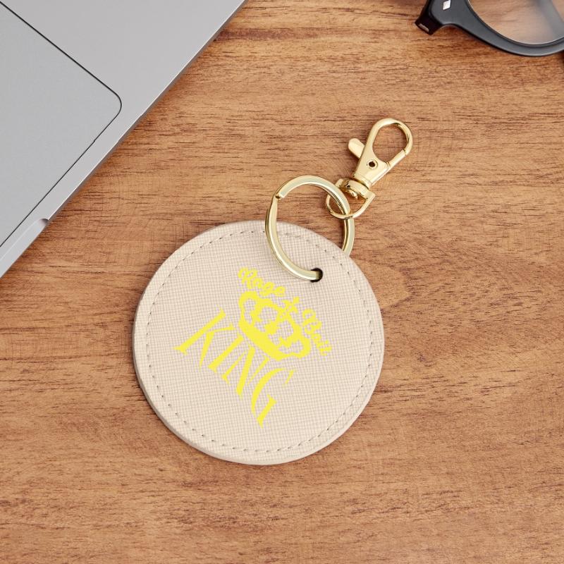 Rage Bait King Provocation Troll Attention Round Keyring