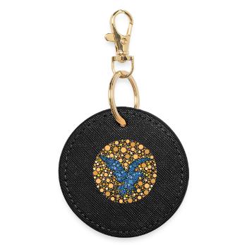 Colour test Adler - Round Keyring - black - Front